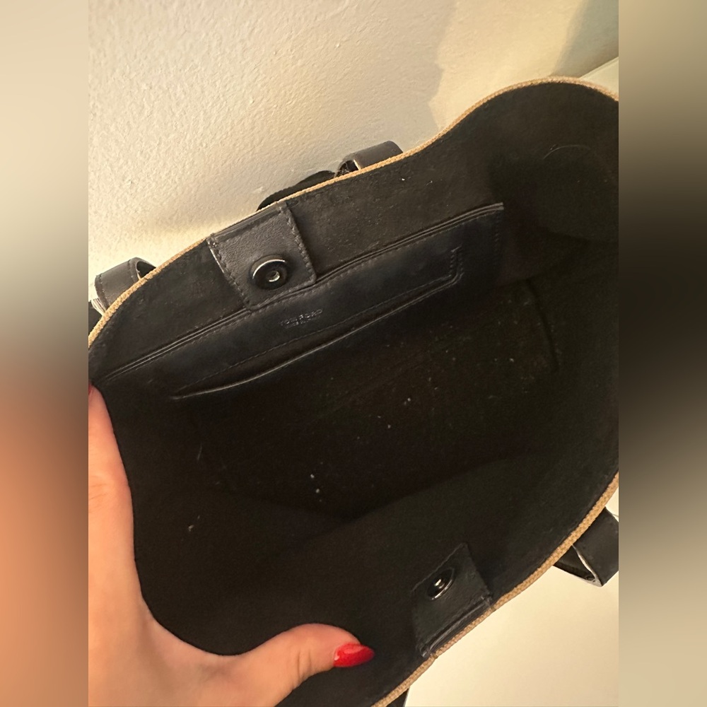 Tom Ford Olive Green Canvas Tote with Black Strap - Picture 11 of 11